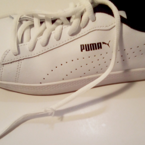 Puma Vintage Womens Leather Low Top Soft Foam Comfort Insert White Sneakers 6.5 - Picture 14 of 16